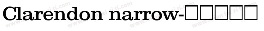 Clarendon narrow字体转换